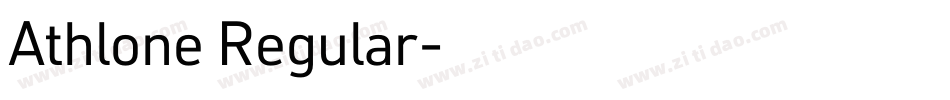 Athlone Regular字体转换